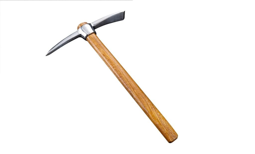 Pickaxe is one of the gardening farm tools